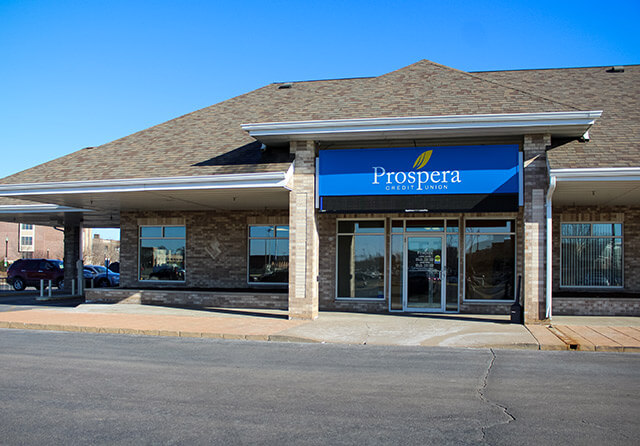 Exterior view of Prospera's Oshkosh, Wisconsin branch.
