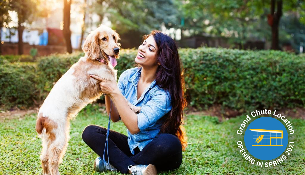 Woman with dog