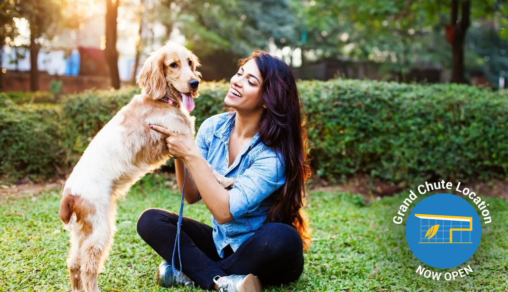 Woman with dog